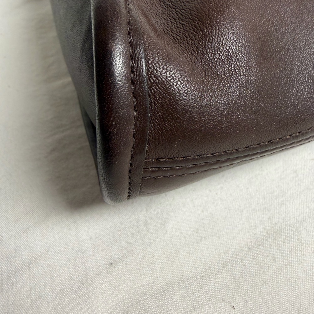 Coach Tango Flap Dark Brown Leather Crossbody Bag Hangtag Silver Hardware 1998 - Picture 8 of 16
